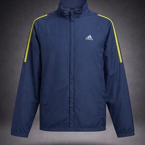 Adidas Clima365 Response Windbreaker Jacket Blue Full Zip Running Mens M